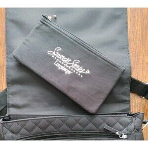 Longaberger RARE SALES FORCE BAG SET Black Logo Computer Bag, Messenger Bag EC